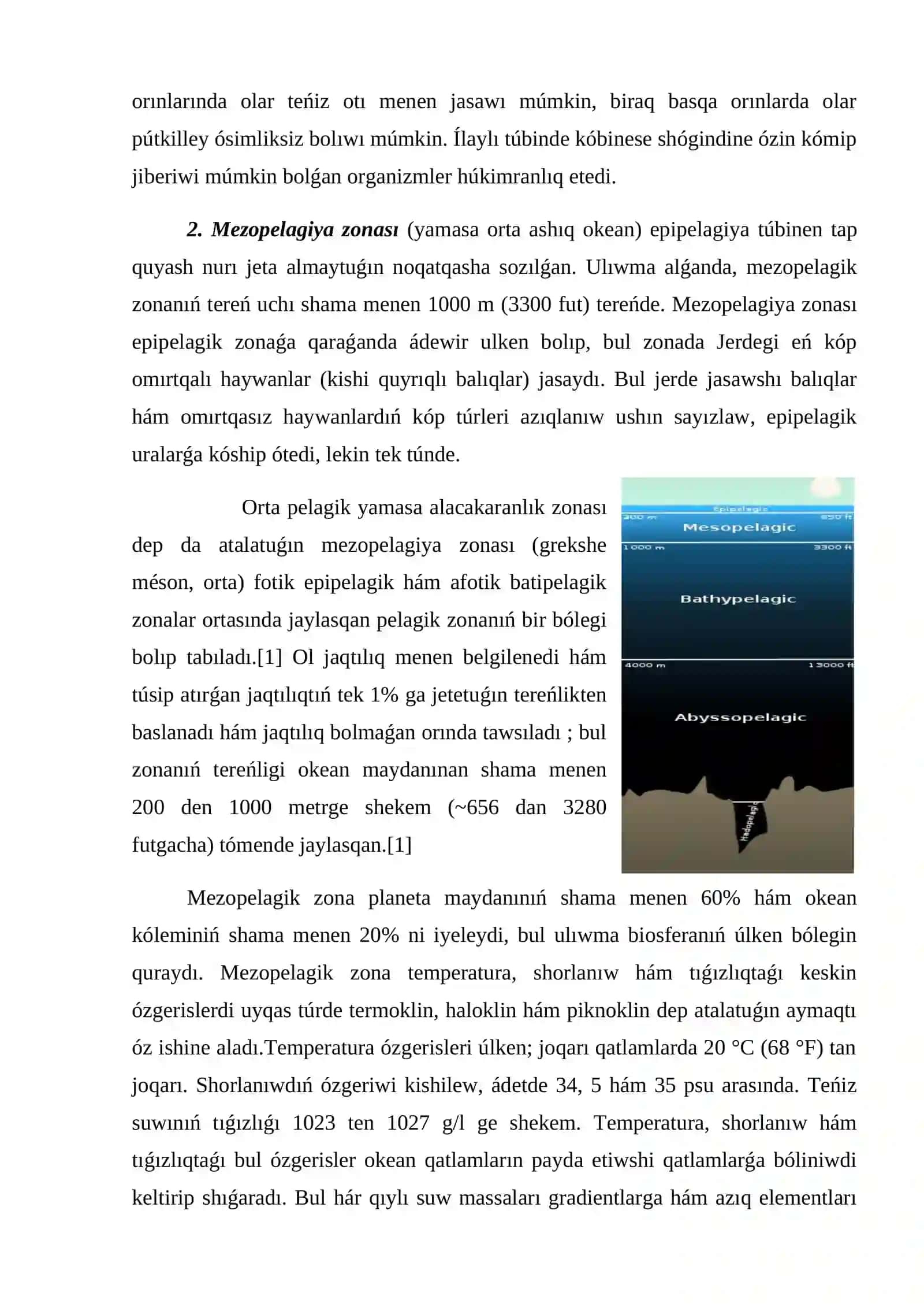 Ashıq okeanda jasaytuǵın kóplegen túrler 4