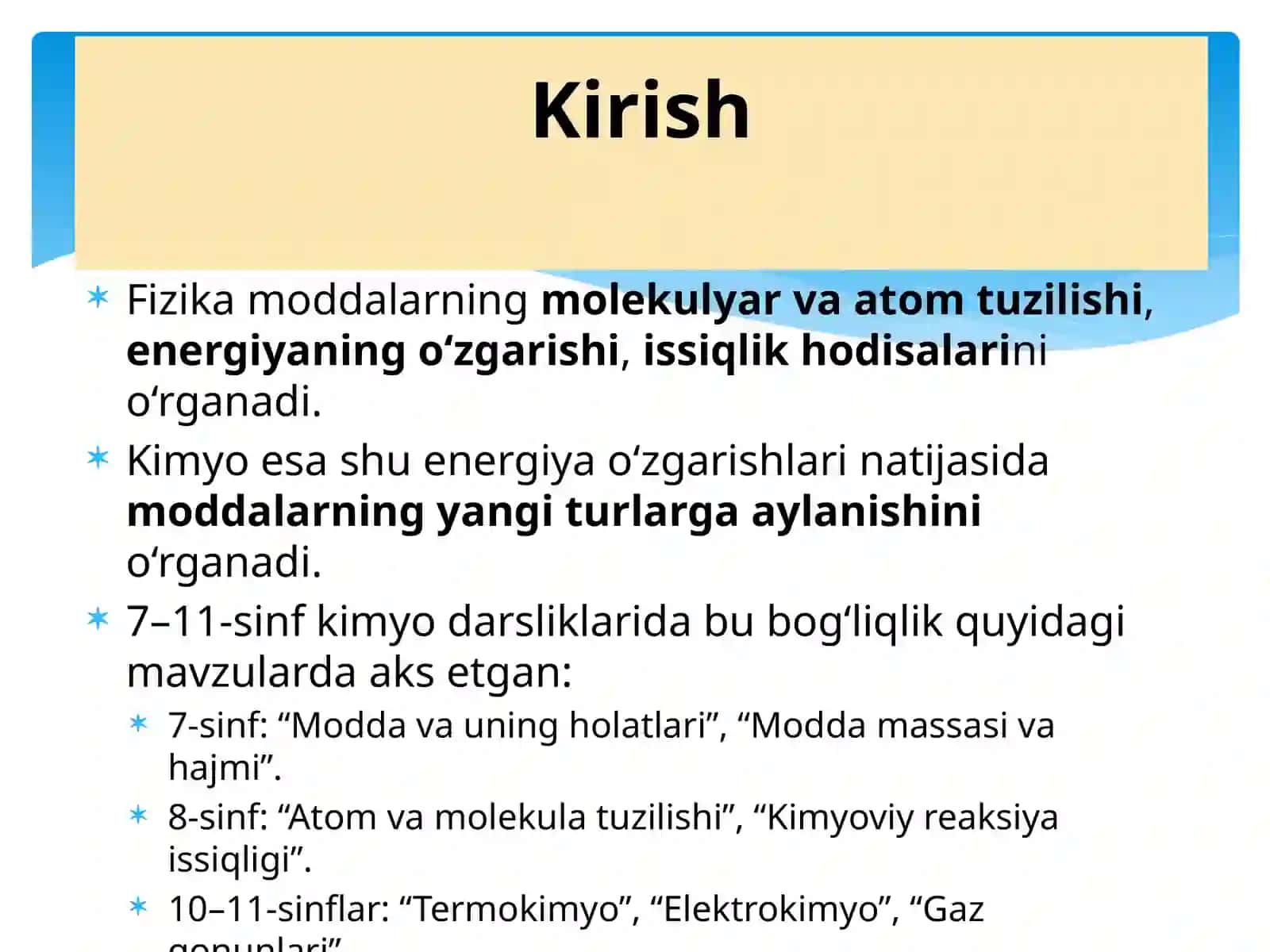 Kimyoning fizika, matematika, biologiya, geografiya bilan fanlararo bog‘liqligi 4