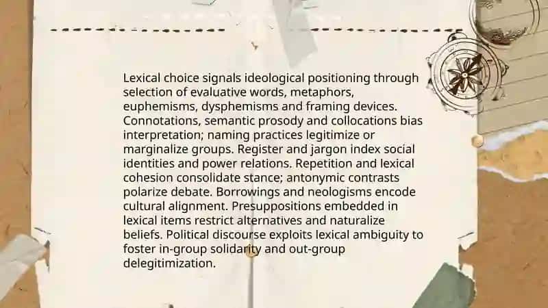 The relationship between language style and ideology 4