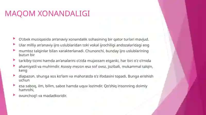 MAQOM XONANDALIK ANSAMBLI OVOZ TURLARI 4
