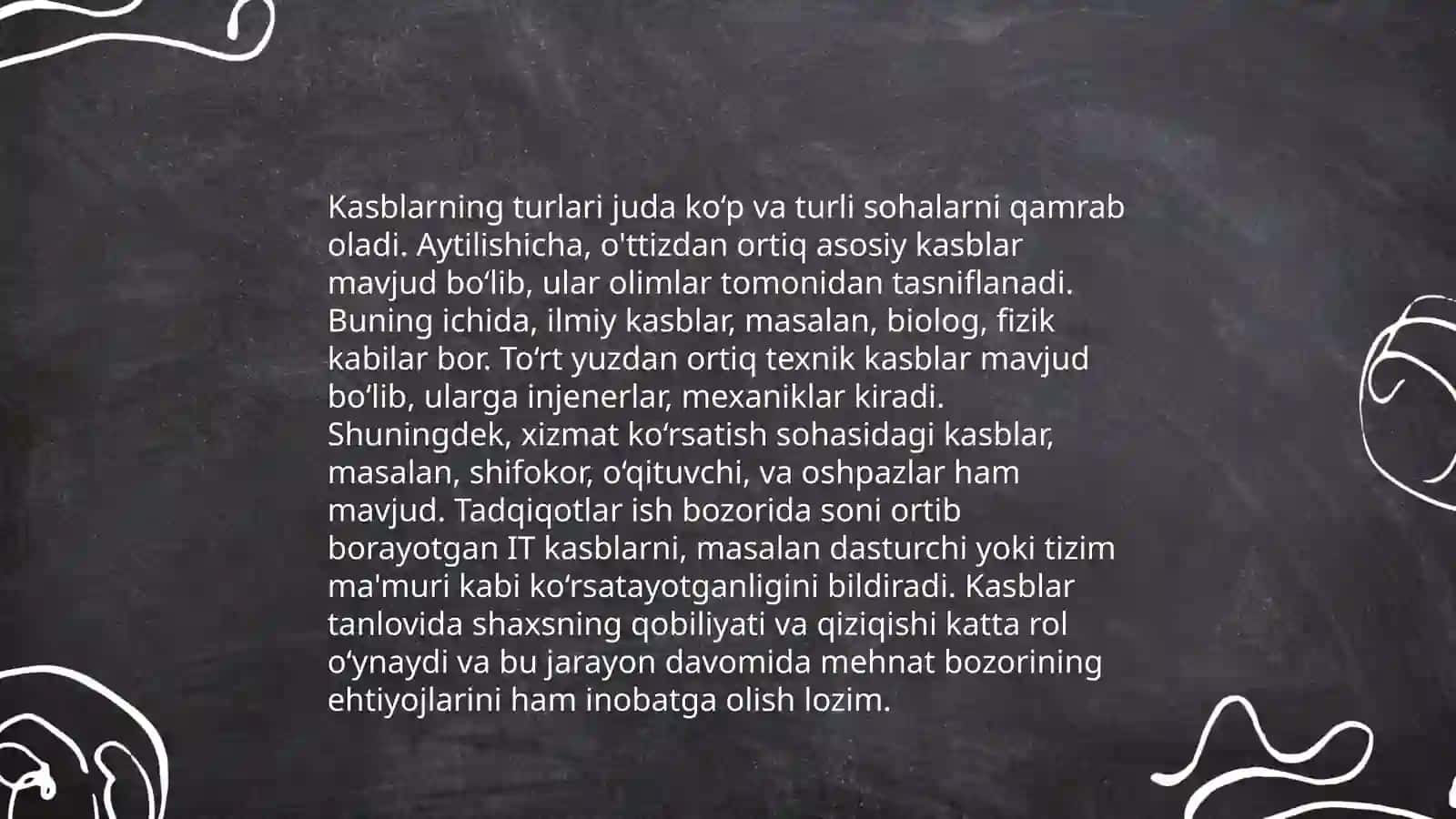Kasb tiplari haqida tushuncha 4