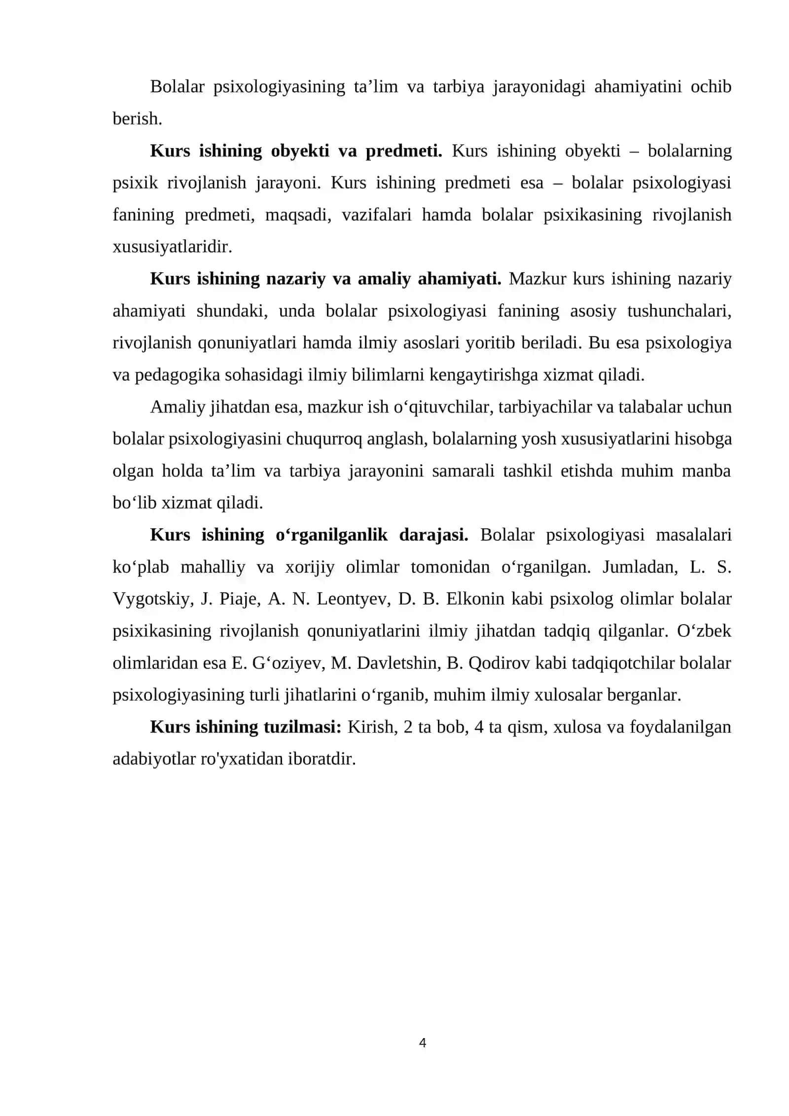 Bolalar psixologiyasi fanining predmeti, maqsadi va vazifalari 4