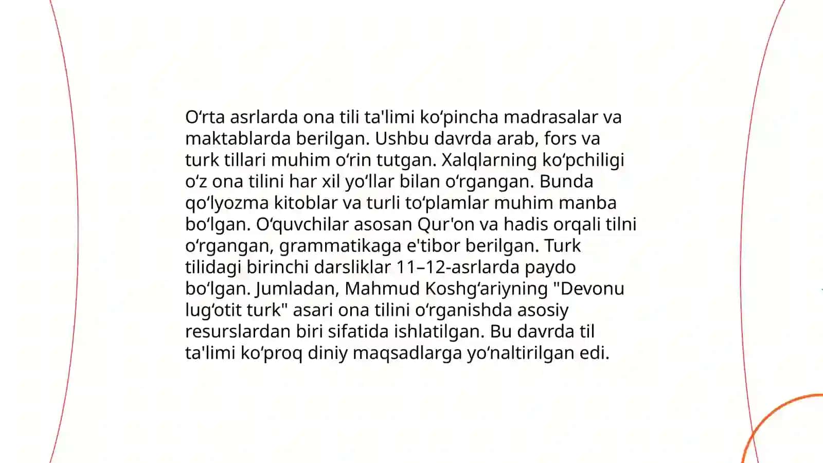 Ona tili o‘qitishning tarixiy taraqqiyoti va ona tili o‘qitishdagi milliy yondashuvlar 4
