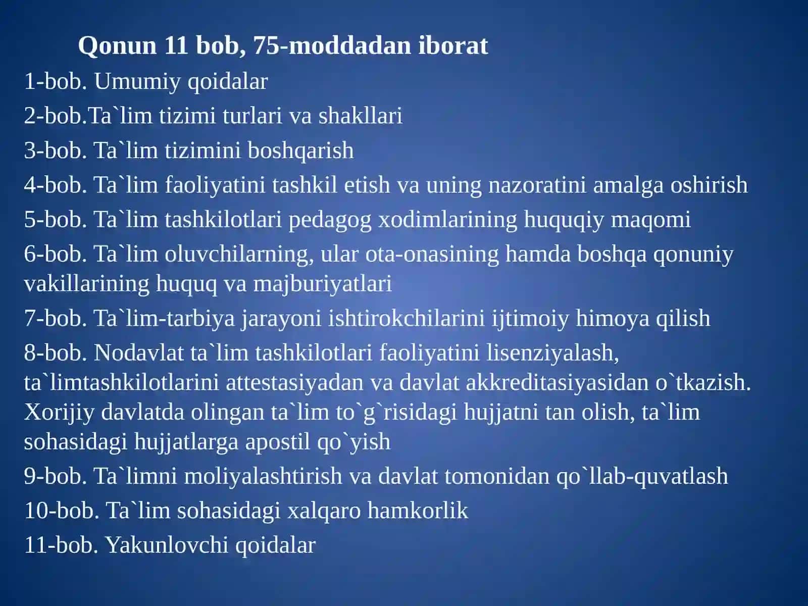 O‘zbekiston Respublikasida ta’lim tizimini rivojlantirishning konseptual asoslari 4
