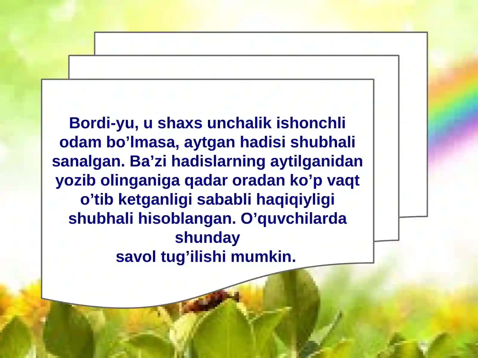 Hadishunoslik ilmi va tassaffuv tariqatlari 4