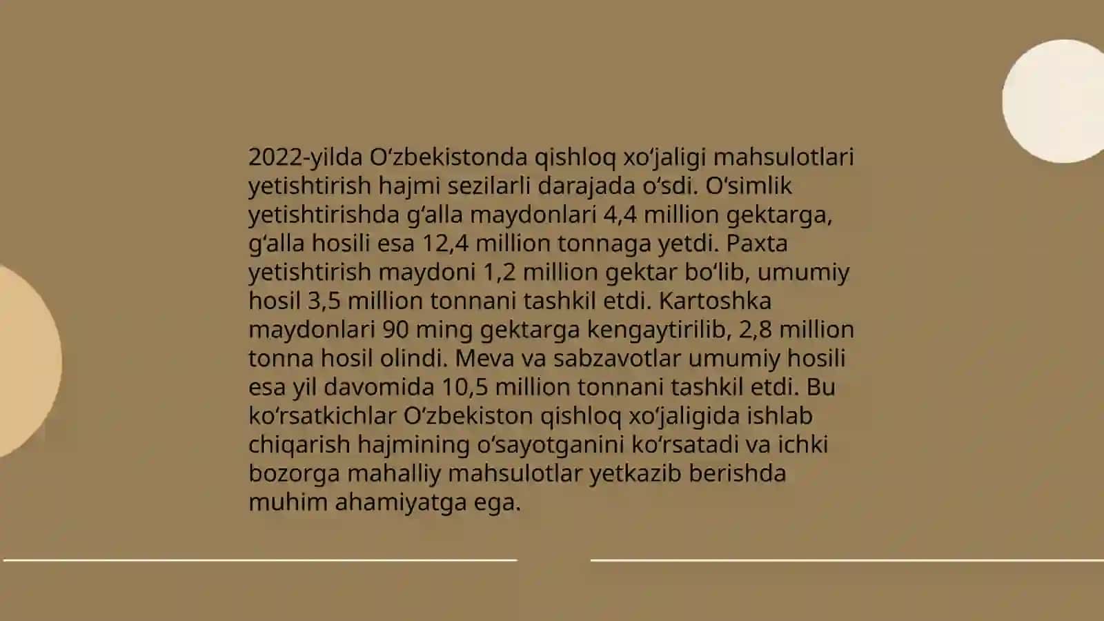 Qishloq xoʻjaligi statistikasi 4