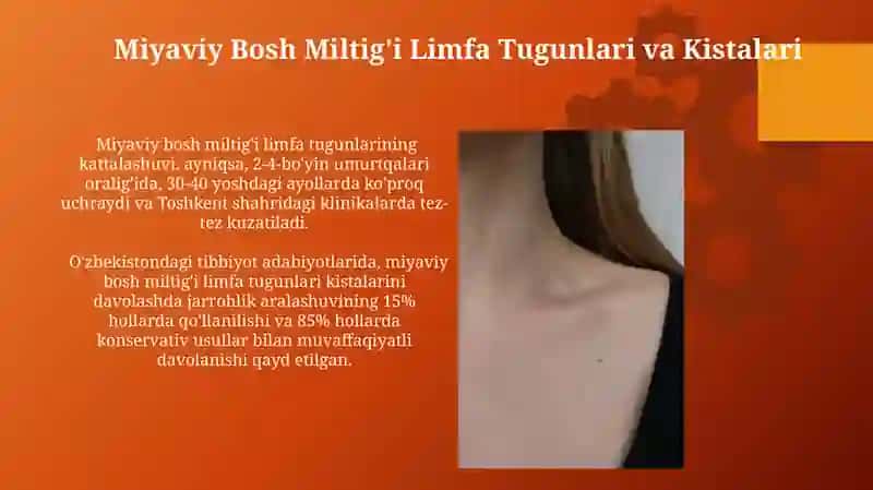 Bo'yinning o'rta yon oqmalari va kistalari 4