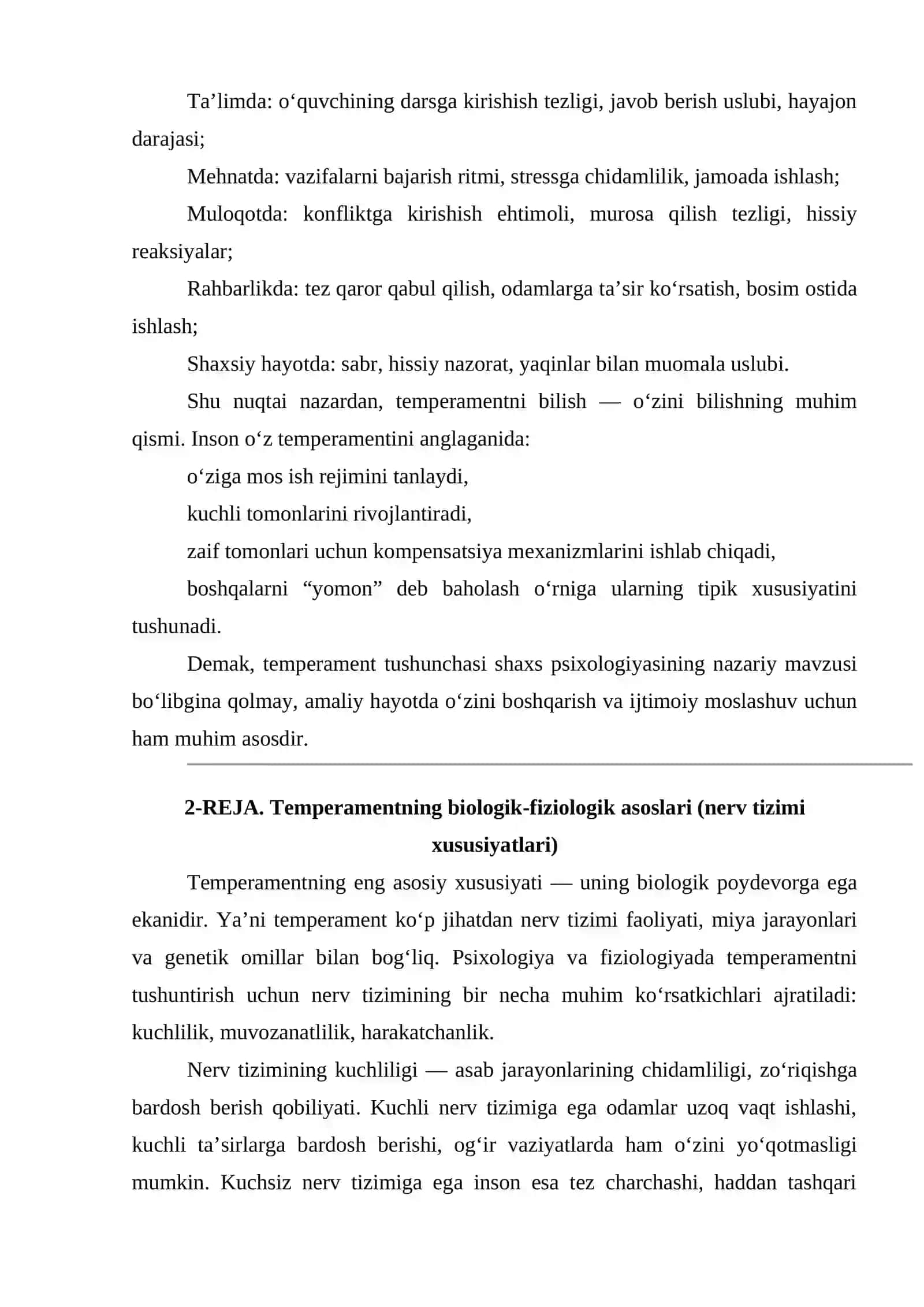 Temperament turlari va ularning psixologik tavsifi 4
