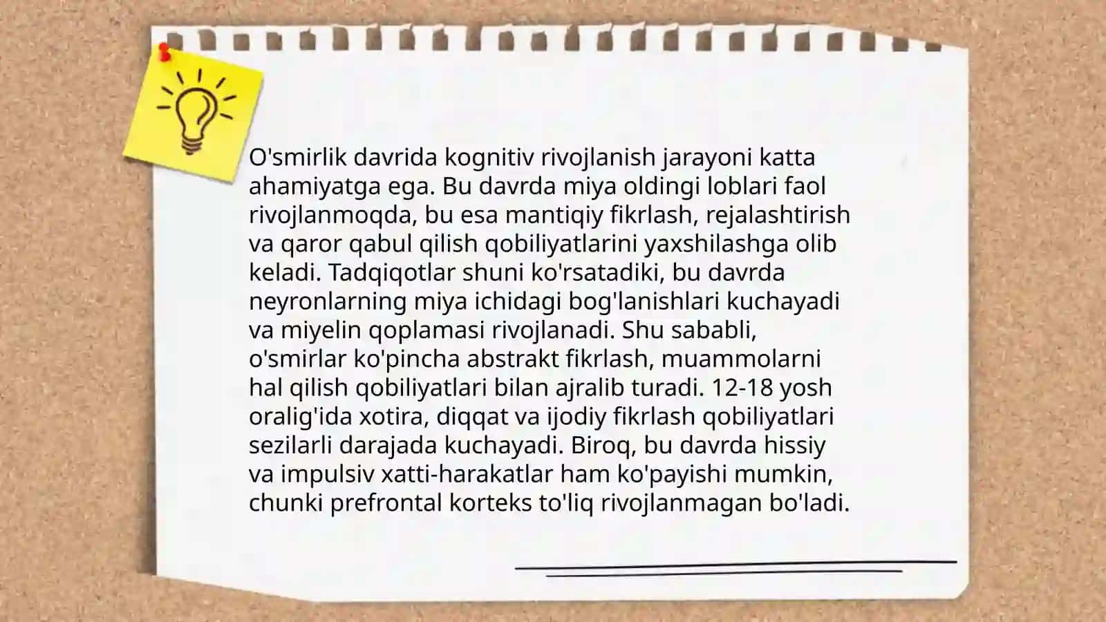 Aql-idrok tushunchasi va O'spirinlik davri 4