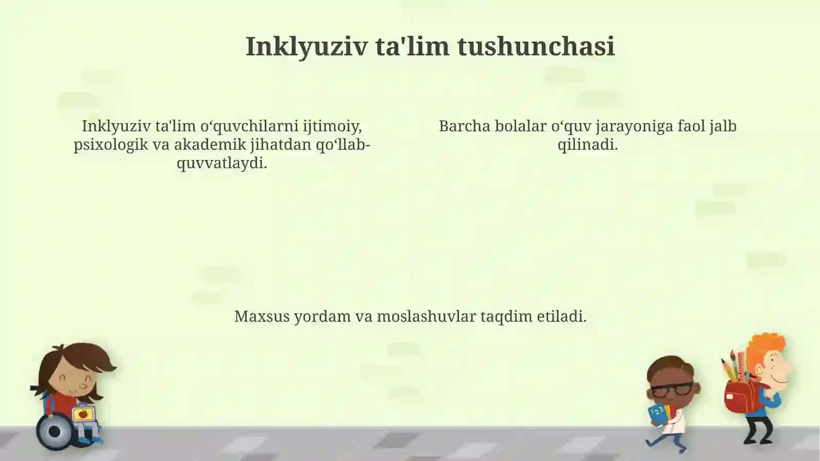 Inklyuziv va birgalikda o‘qitish tushunchalari 4