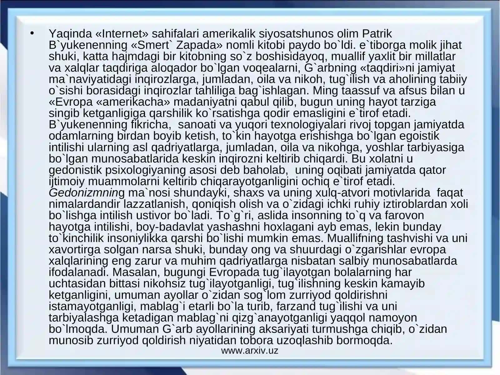 Ommaviy axborot vositalarining shaxstarbiyasiga ta’siri 4
