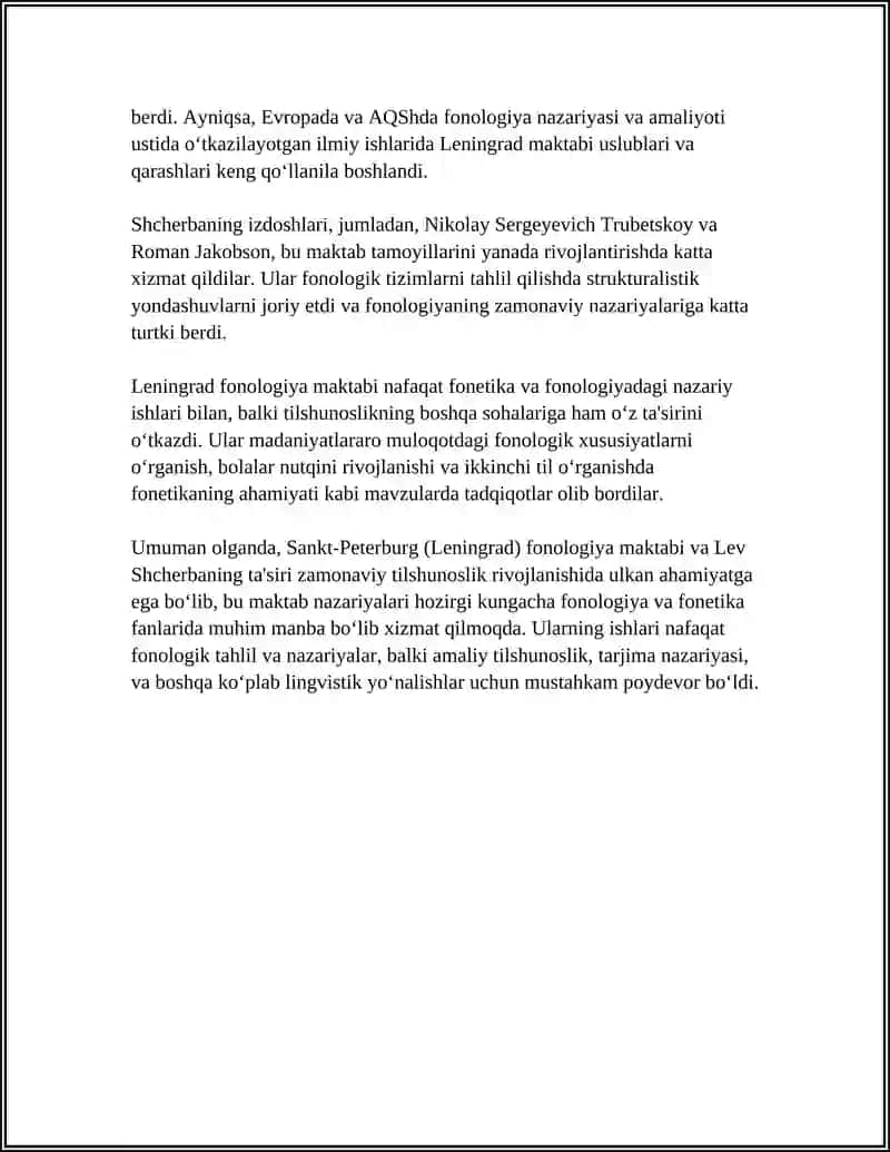Sankt‑Peterburg (Leningrad) fonologiya maktabi va Lev Shcherbaning ta'siri 4