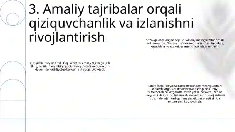 Tabiiy Fanlarda Sinfdan Tashqari Mashg'Ulotlarni Maqsadi, Vazifalari 4