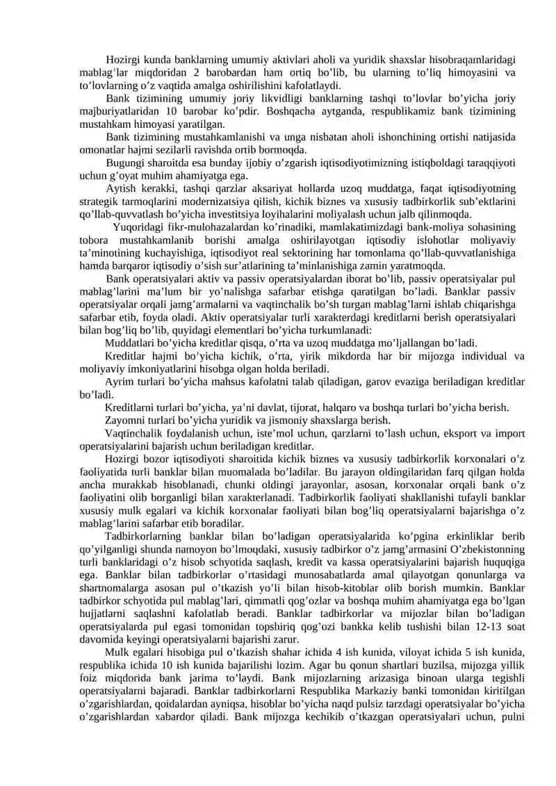 KICHIK BIZNES VA TADBIRKОRLIK SUB`EKTLARIGA XIZMAT KO`RSATUVCHI BОZОR INFRATUZILMALARI 4