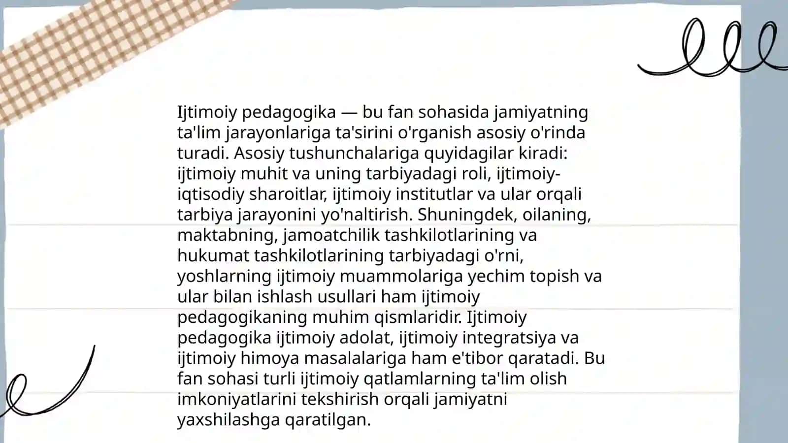 Ijtimoiy pedagogik faoliyat metodikasi va texnalogiyalari 4