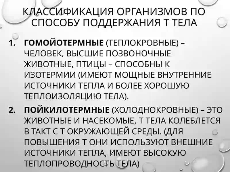 ВЛИЯНИЕ ТЕМПЕРАТУРЫ НА ОБМЕН ВЕЩЕСТВ И ТЕРМОРЕГУЛЯЦИЮ 4