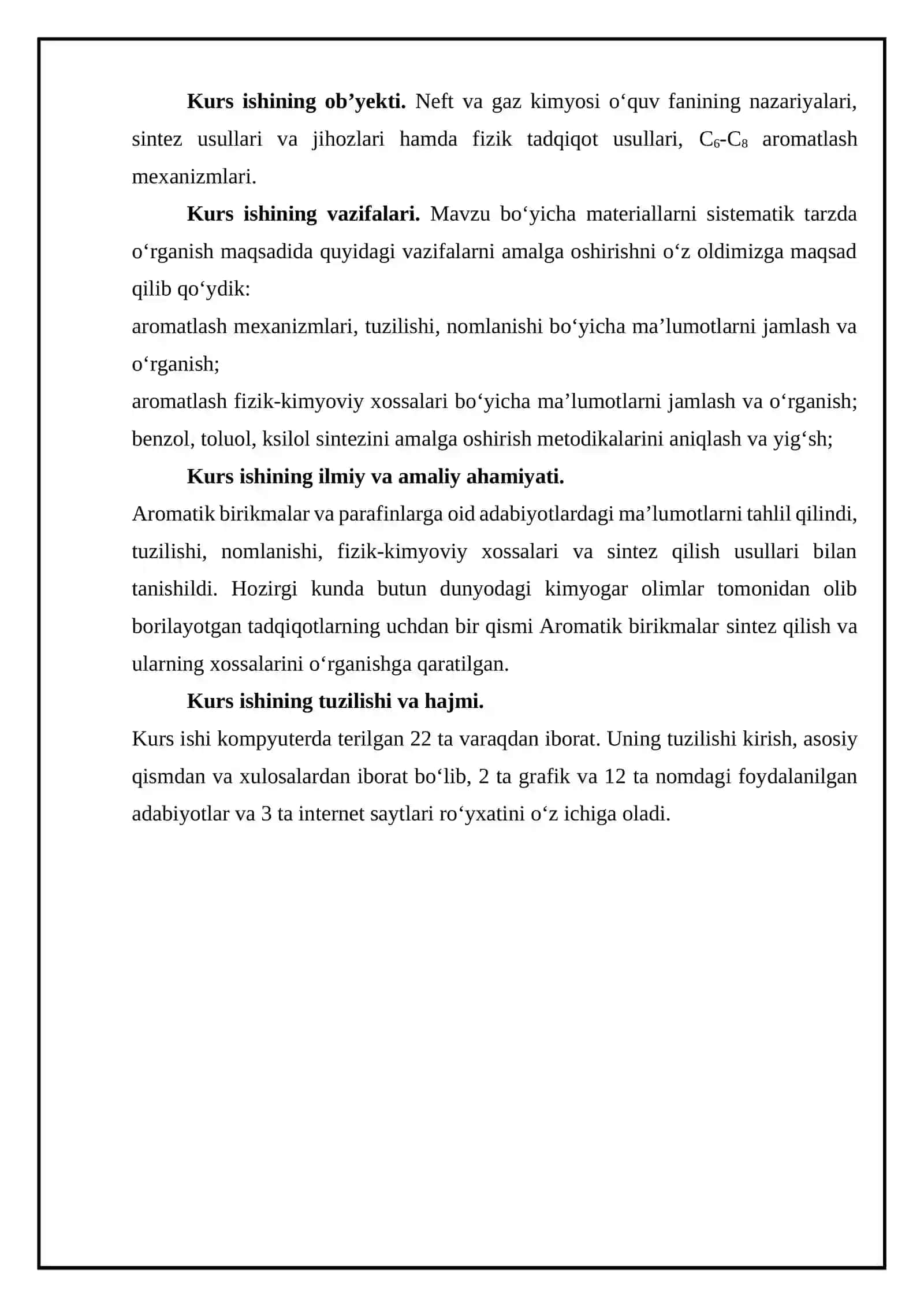 Neft tarkibidagi parafinlarni (С6-С8) aromatlash 4
