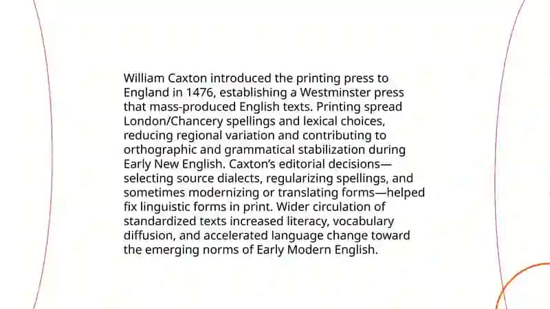 The Dawn of Modern English: Early New English 4