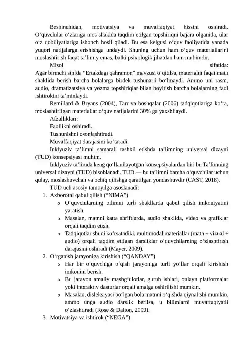 Inklyuziv ta'lim yondashuvlari va amaliyotlari 4
