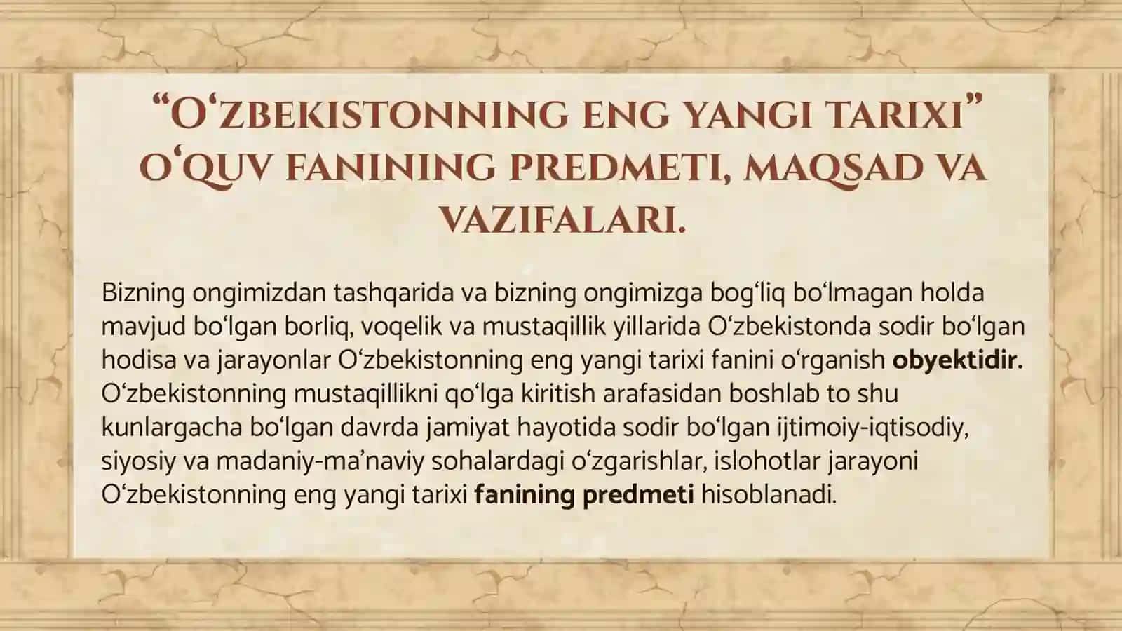 O‘zbekistonning eng yangi tarixi 4