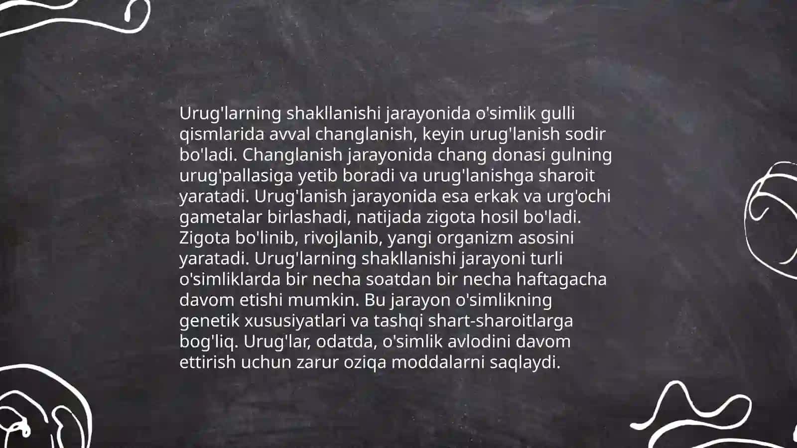 O‘simliklarning ko‘payish aʼzolarining tuzilishi va tarqalishida ishtirok etuvchi agentlarni ro‘yxatini shakillantirish 4