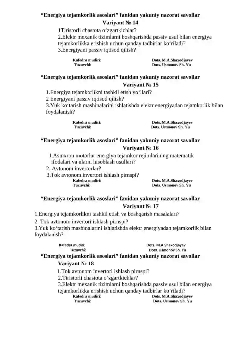 Energiya tejamkorlik asoslari 4