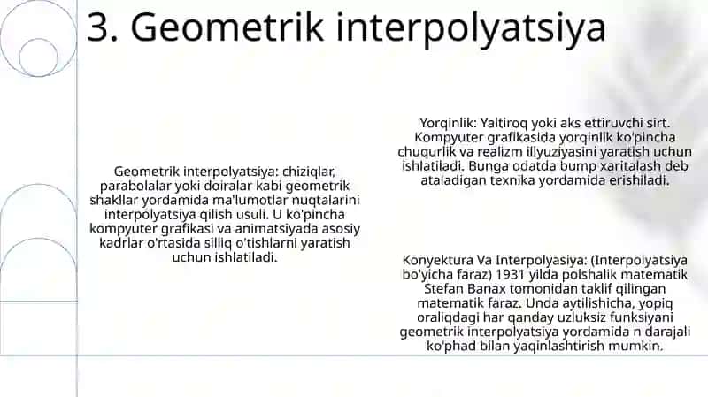 Gloss, Konyektura Va Interpolyasiya 4
