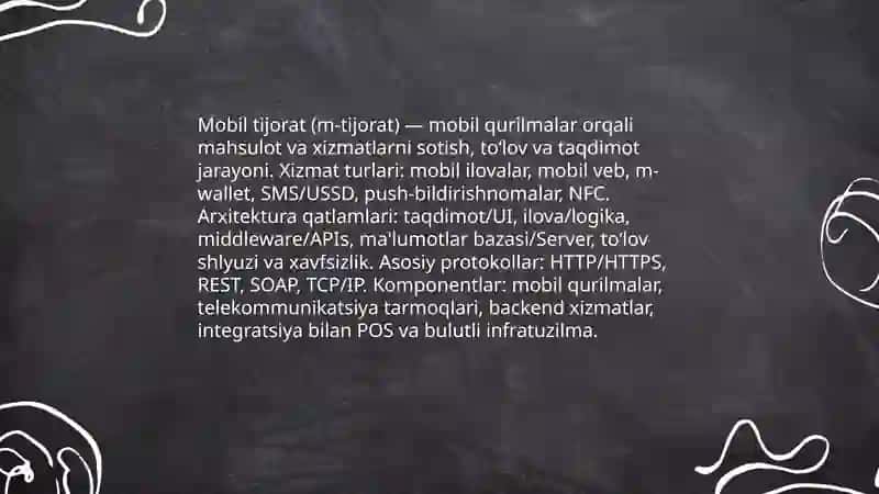 Elektron biznes va mobil tijorat texnologiyalari 4