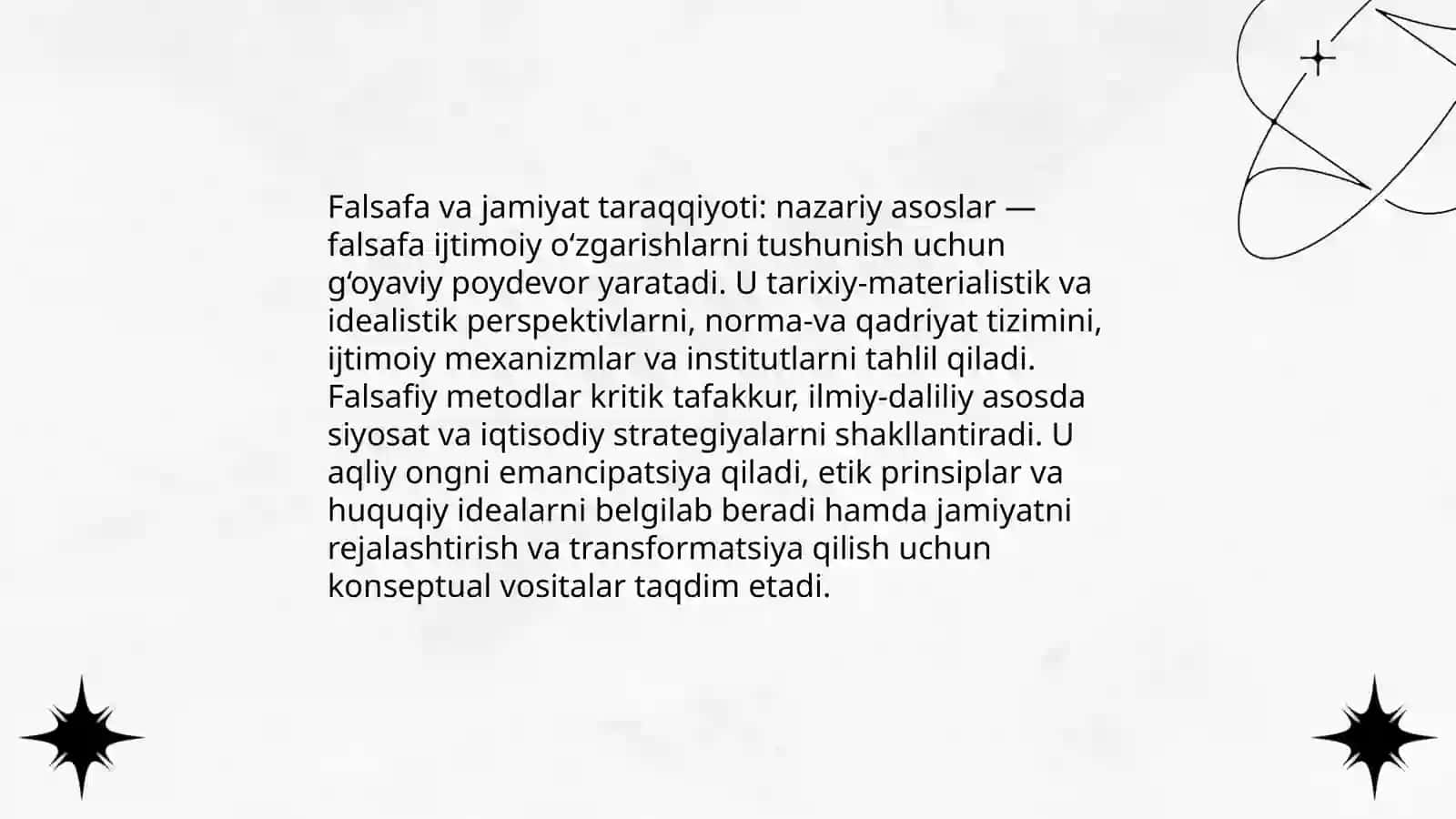 Falsafaning mohiyati va jamiyat taraqqiyotidagi roli 4