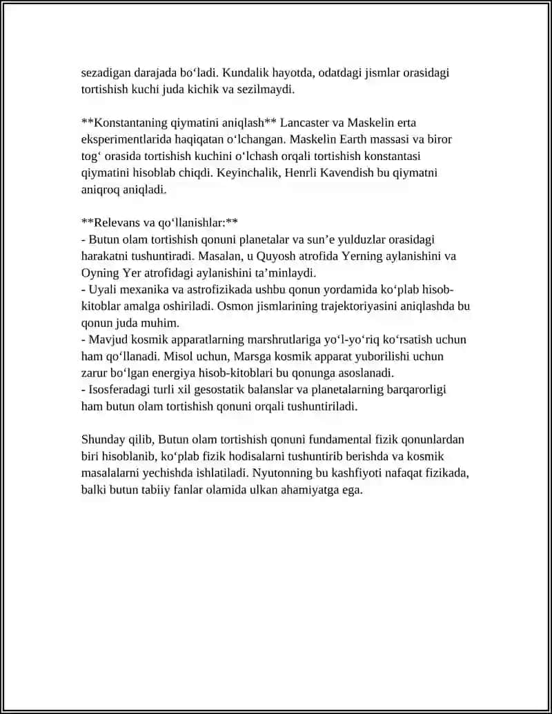 BUTUN OLAM TORTISHISH QONUNI 4
