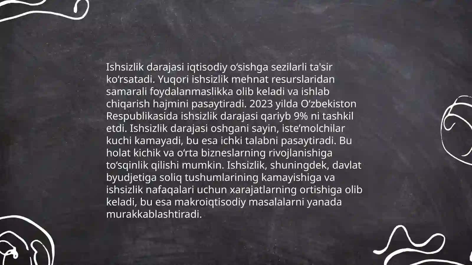Ishsizlik muammosi va uni bartaraf etish yollari 4