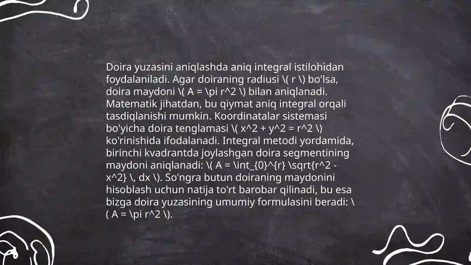 Aniq integralning geometrik tatbiqlari 4