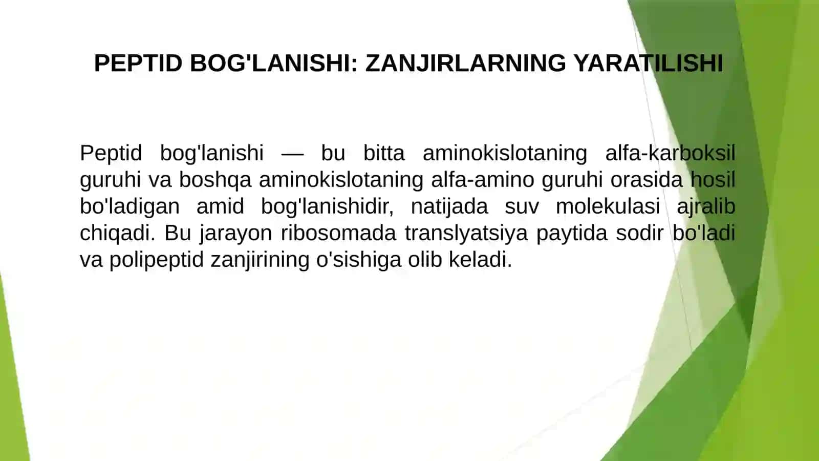 Aminokislotalar peptidlar oqsillar 4