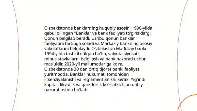 O'zbekistonda bank tizimi 4