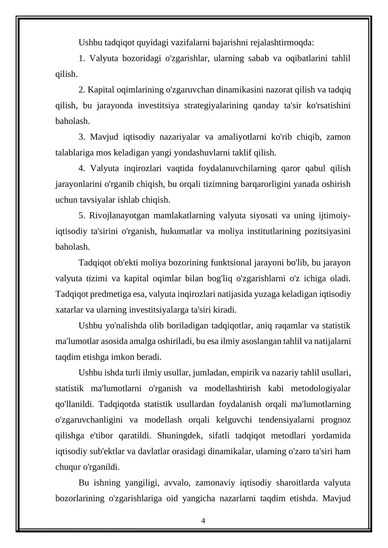 Valyuta inqirozlari va kapital oqimlar dinamikasi 4