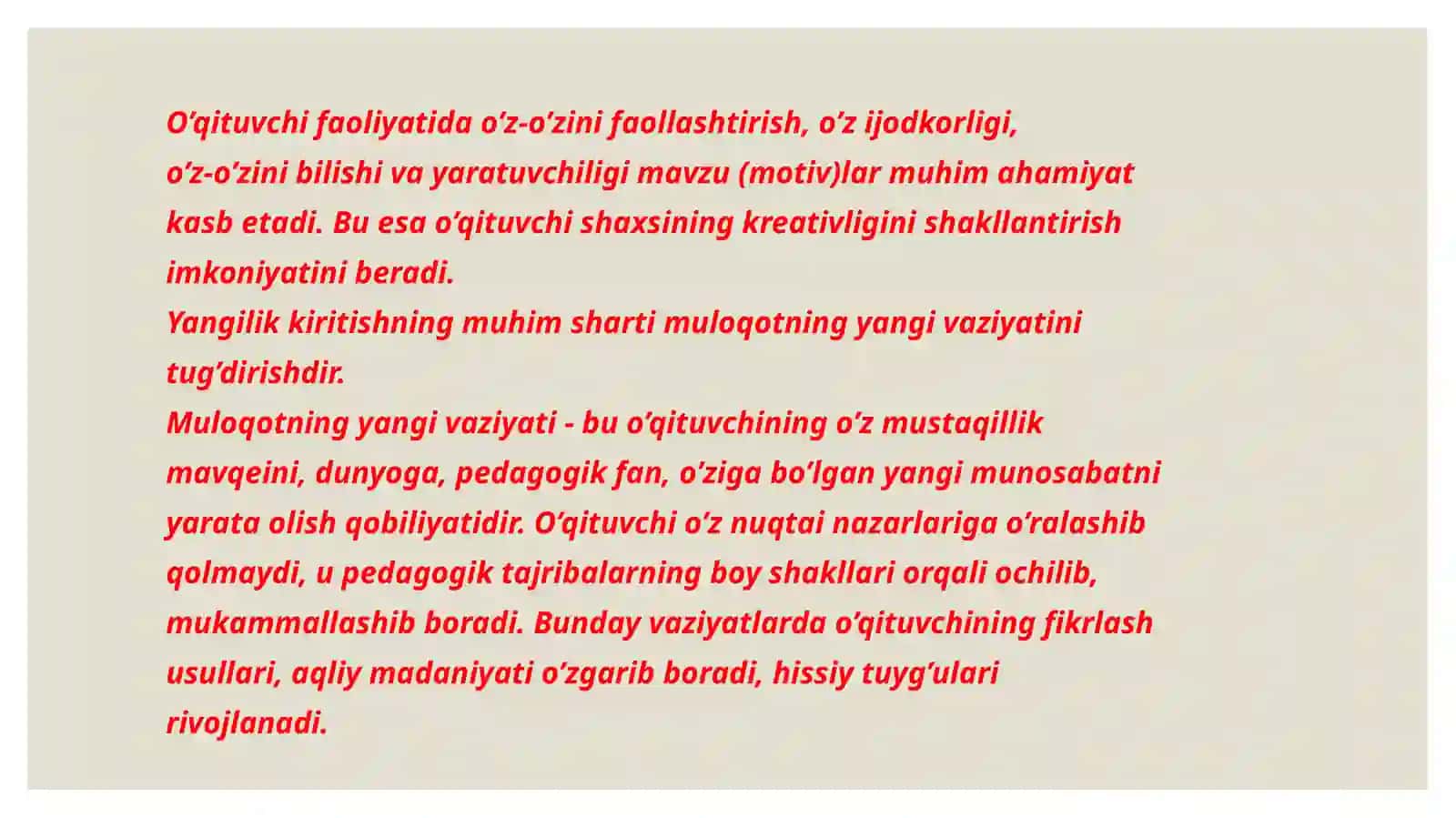 Har tomonlama barkamol shaxsni shakllantirish –milliy tarbiyaning bosh maqsadi 4