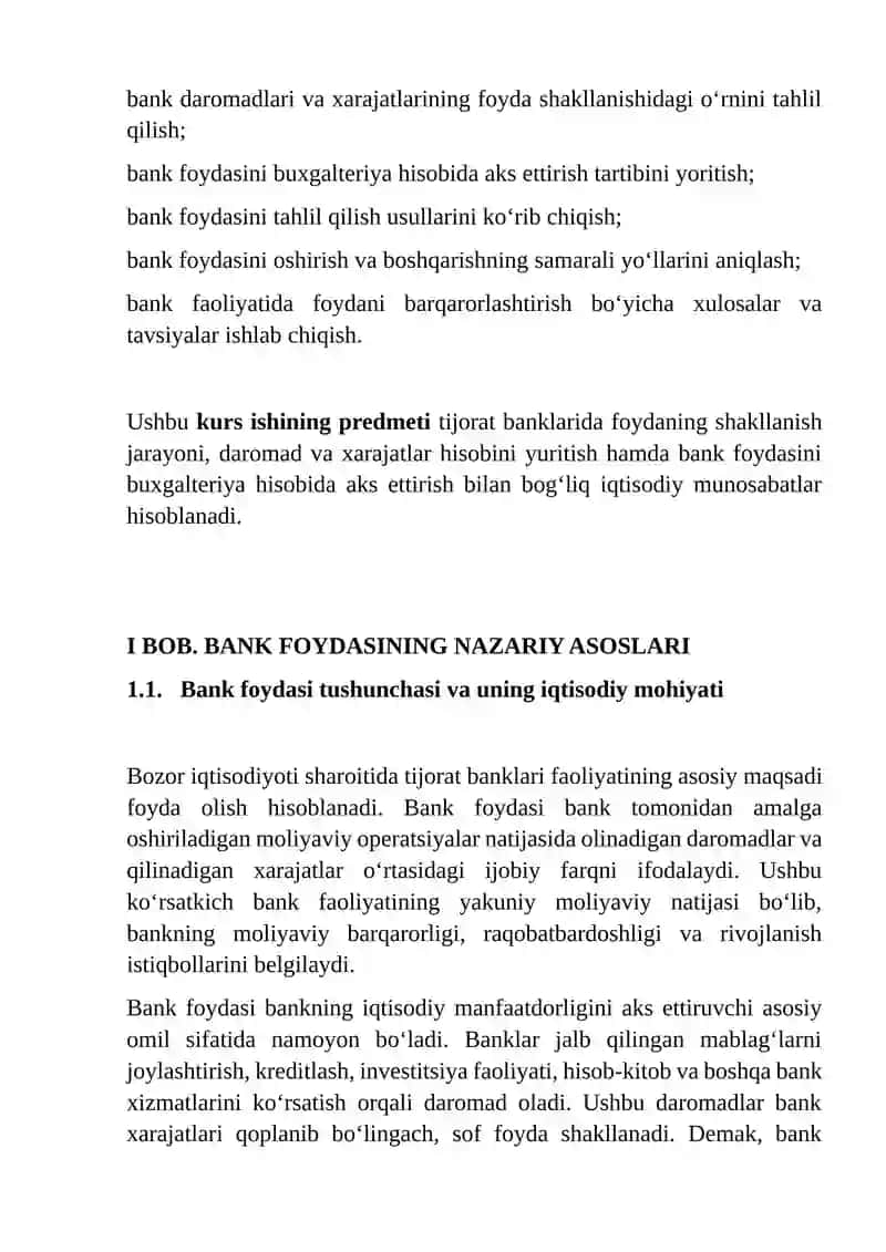 Bank foydasi va uning hisobini yuritish 4