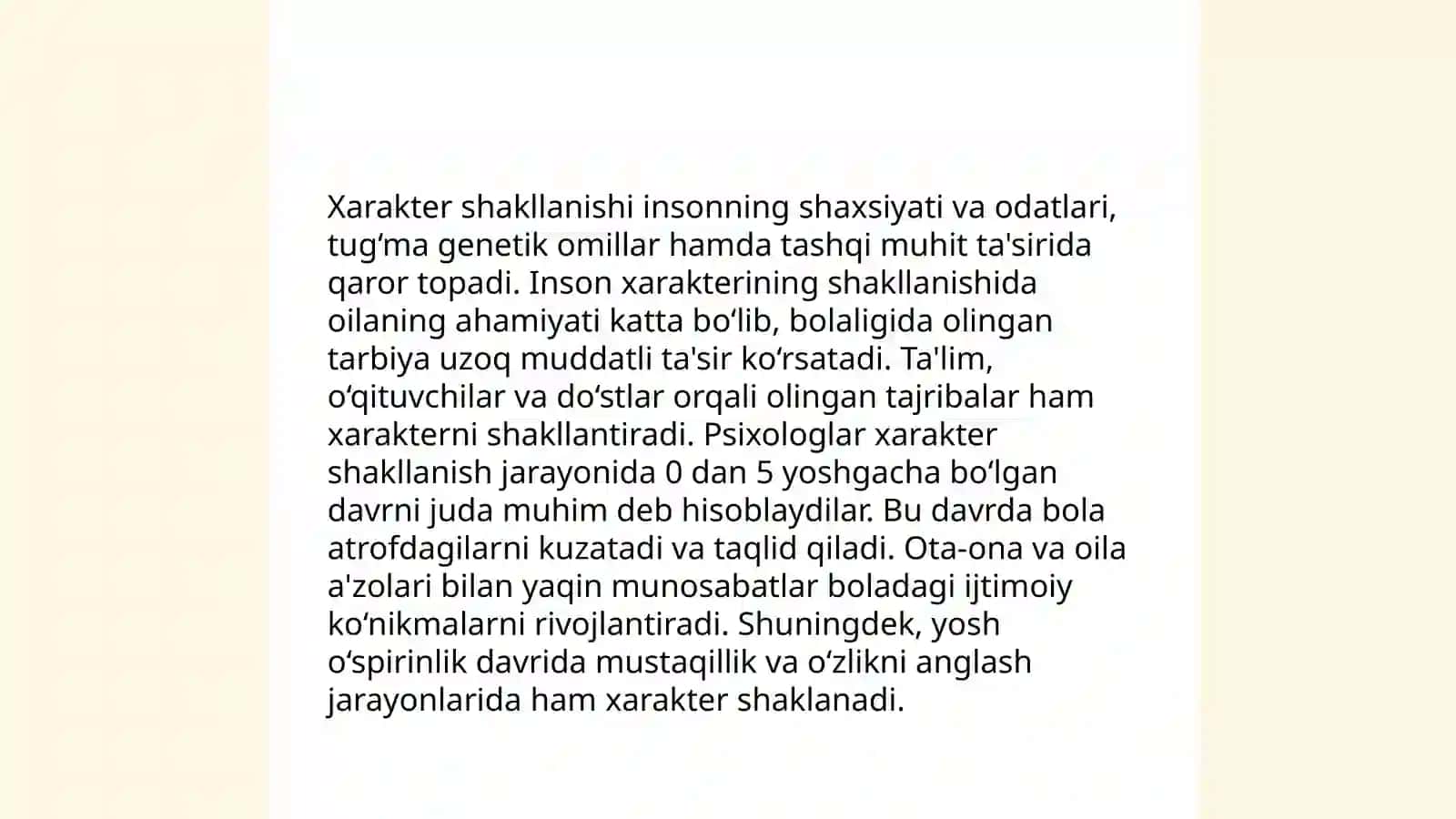 Xarakter haqida tushuncha 4
