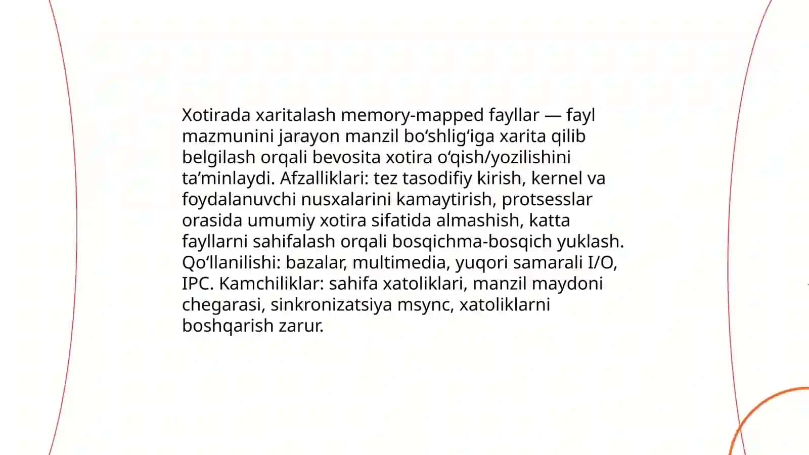 Fayllar ishlashning yangi usullari i |o texnologiyalari 4
