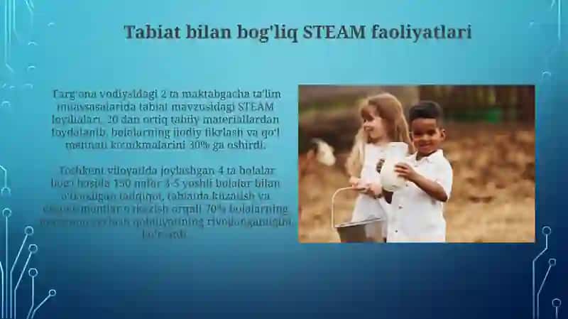Maktabgacha yoshdegi bolalarni STEAM gajalb etish 4