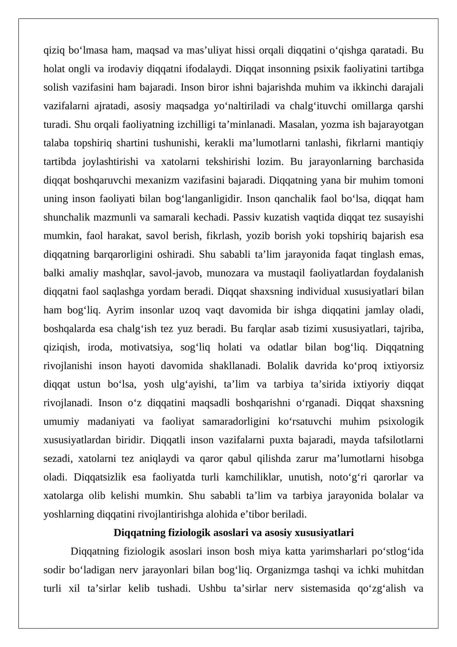 Diqqat haqida tushuncha 4