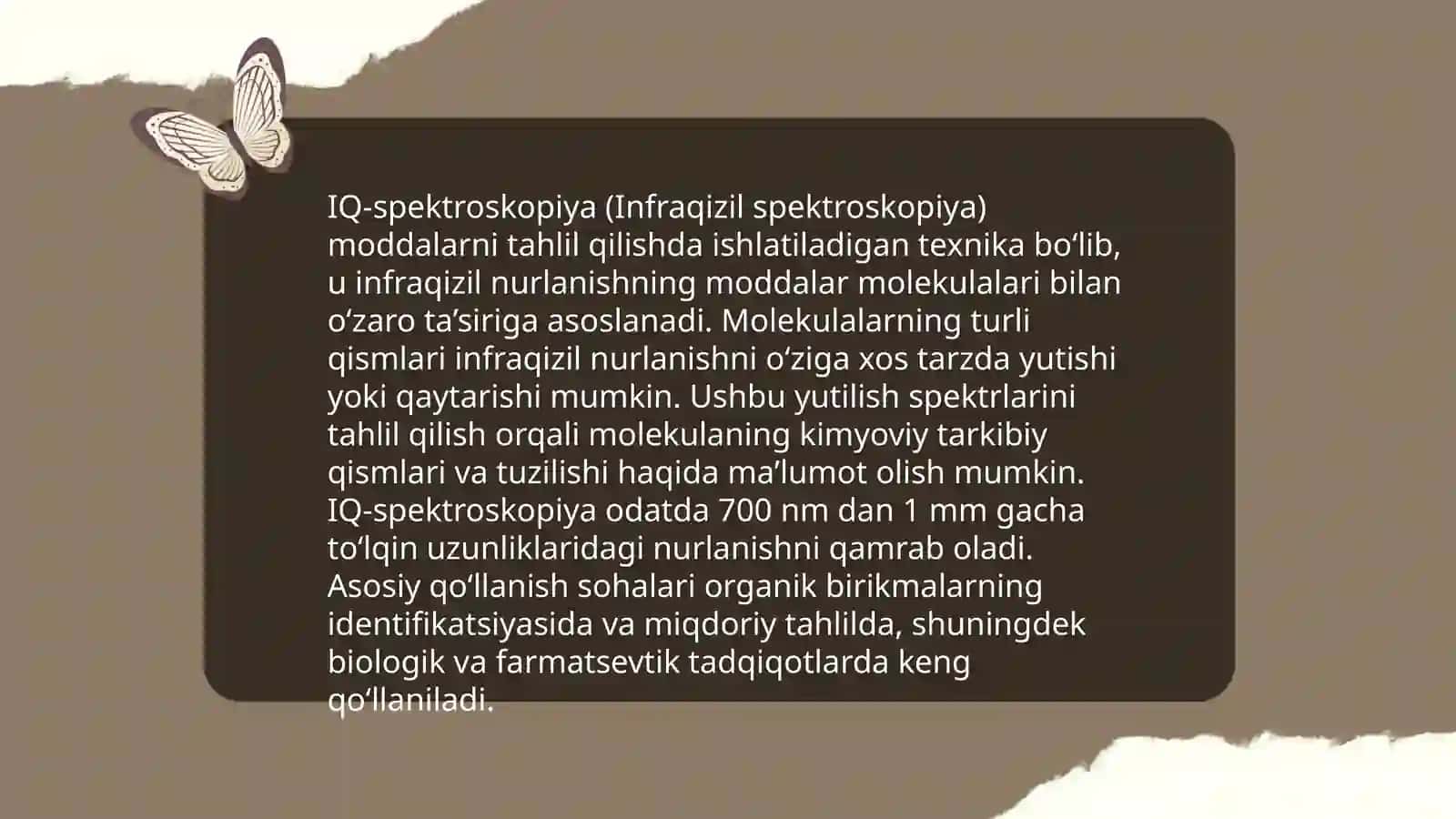 Aromatik karbon kislotalar guruhiga kirgan dori moddalarining sifatini baholashda IQ- spektroskopiya usulining qo'llanilishi 4