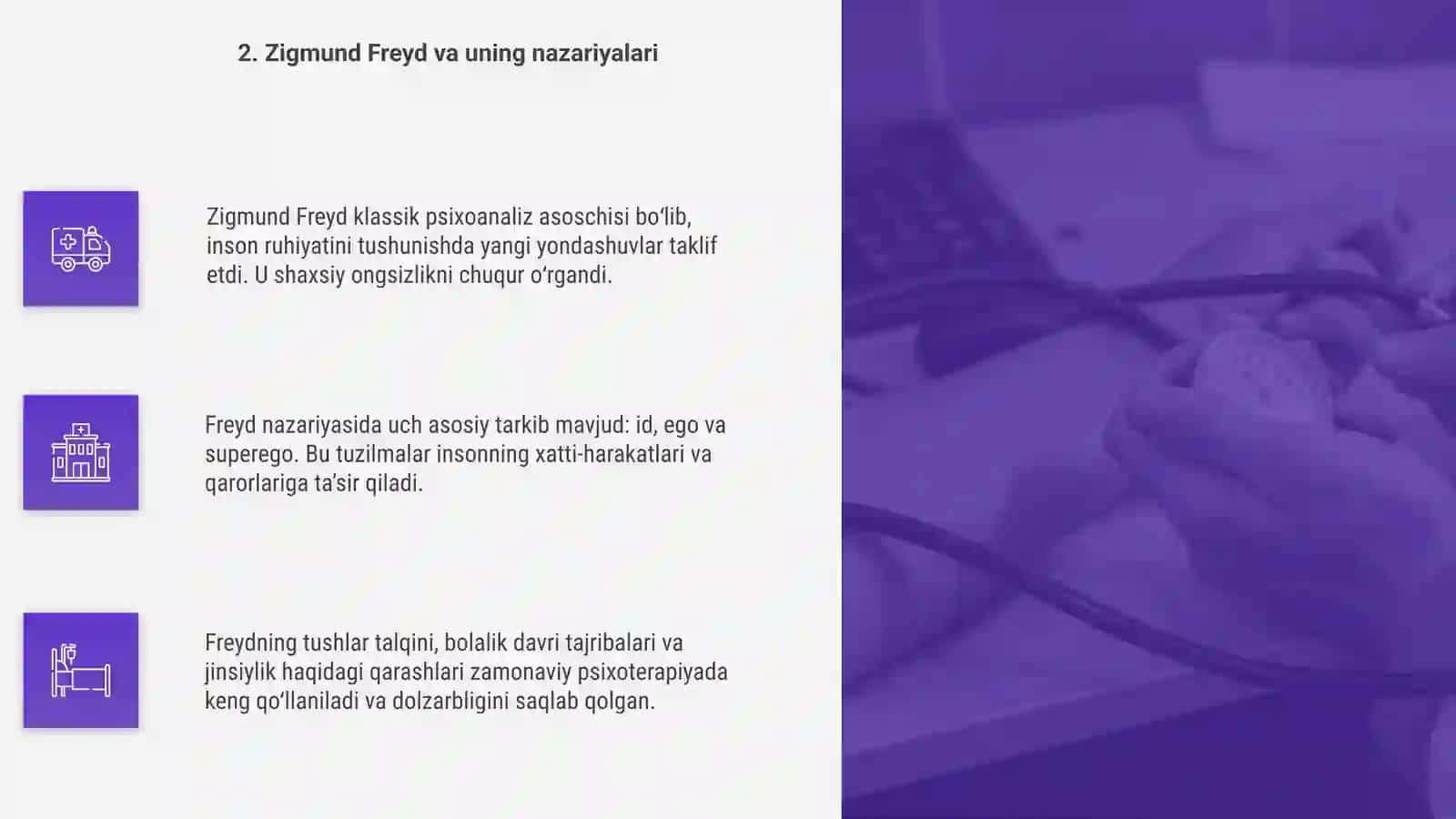 Klassik psixoanaliz va uning modifikatsiyalari 4