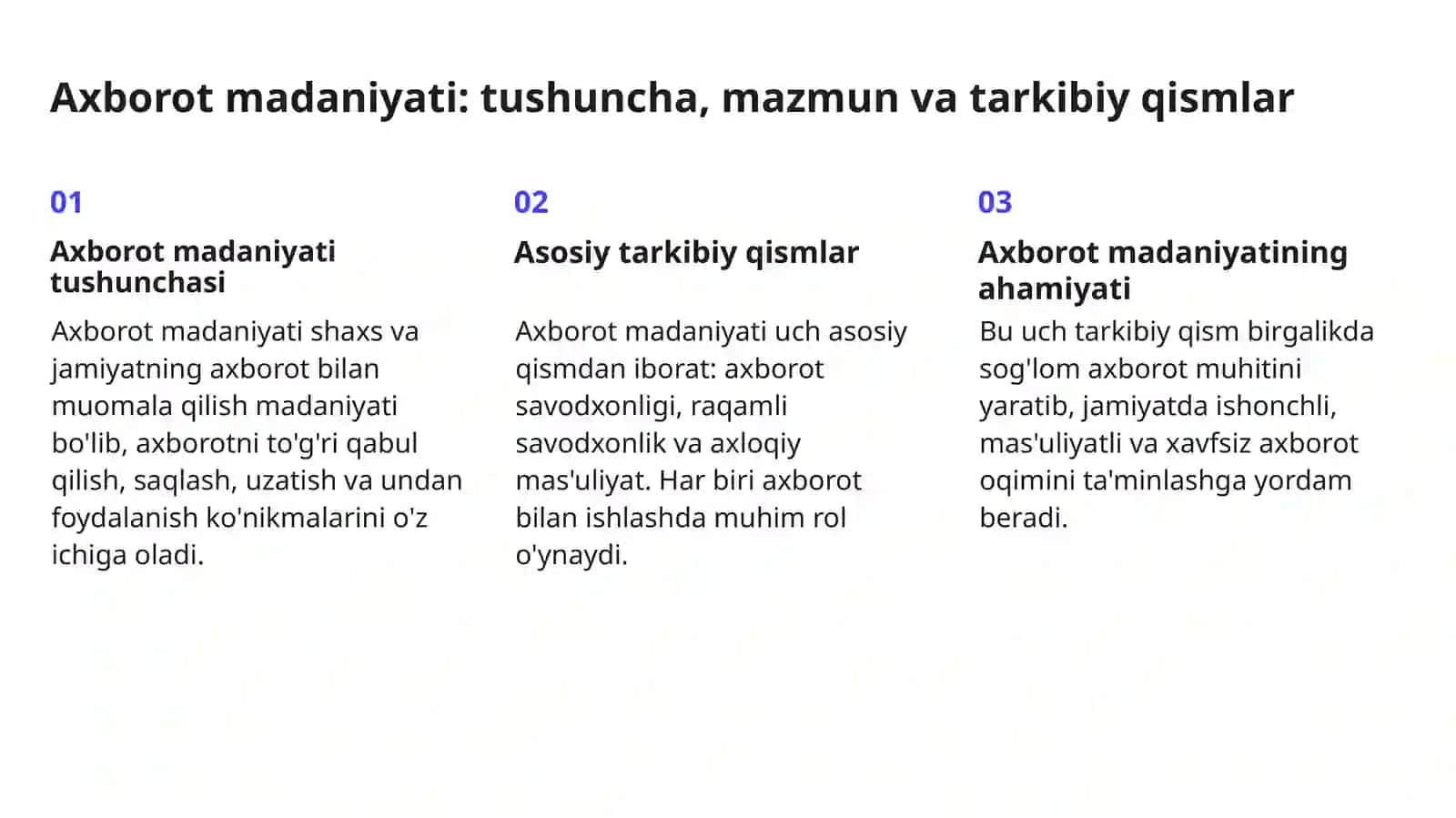 Yangi O'zbekistonda "Media savodxonlik va axborot madaniyati" fanining o'rni va ahamiyati 4