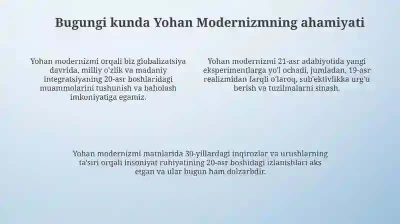 Yohan modernizm adabiyoti 4