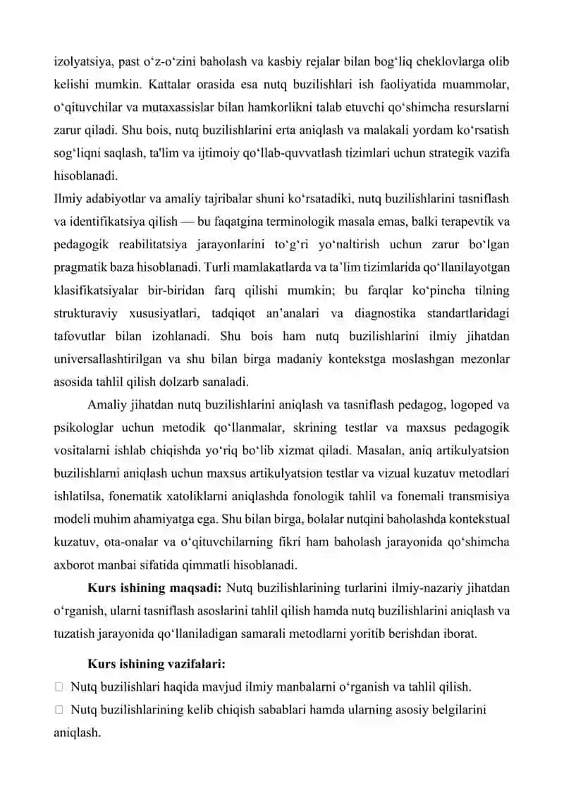Nutq buzilishlarining turlari va ularni tasniflash asoslari 4