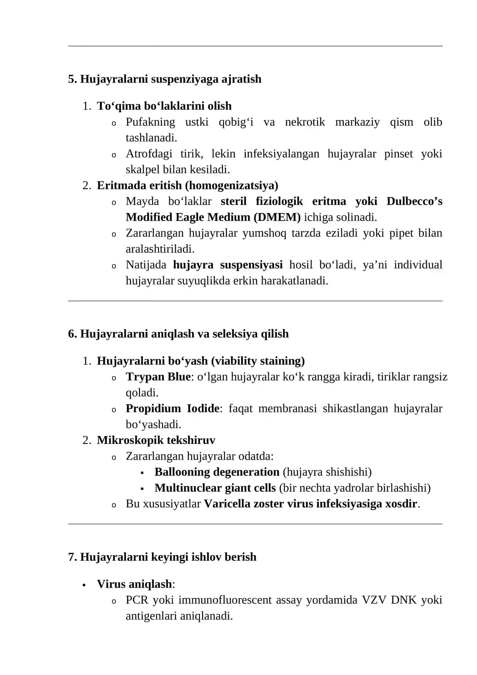 O‘choqni birlamchi tozalash tanachalarini ajratib olish 4