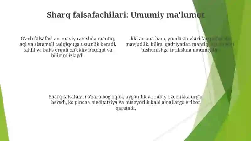 Falsafaning mohiyatiga oid Sharq va Gʼarb mutafakkirlari 4