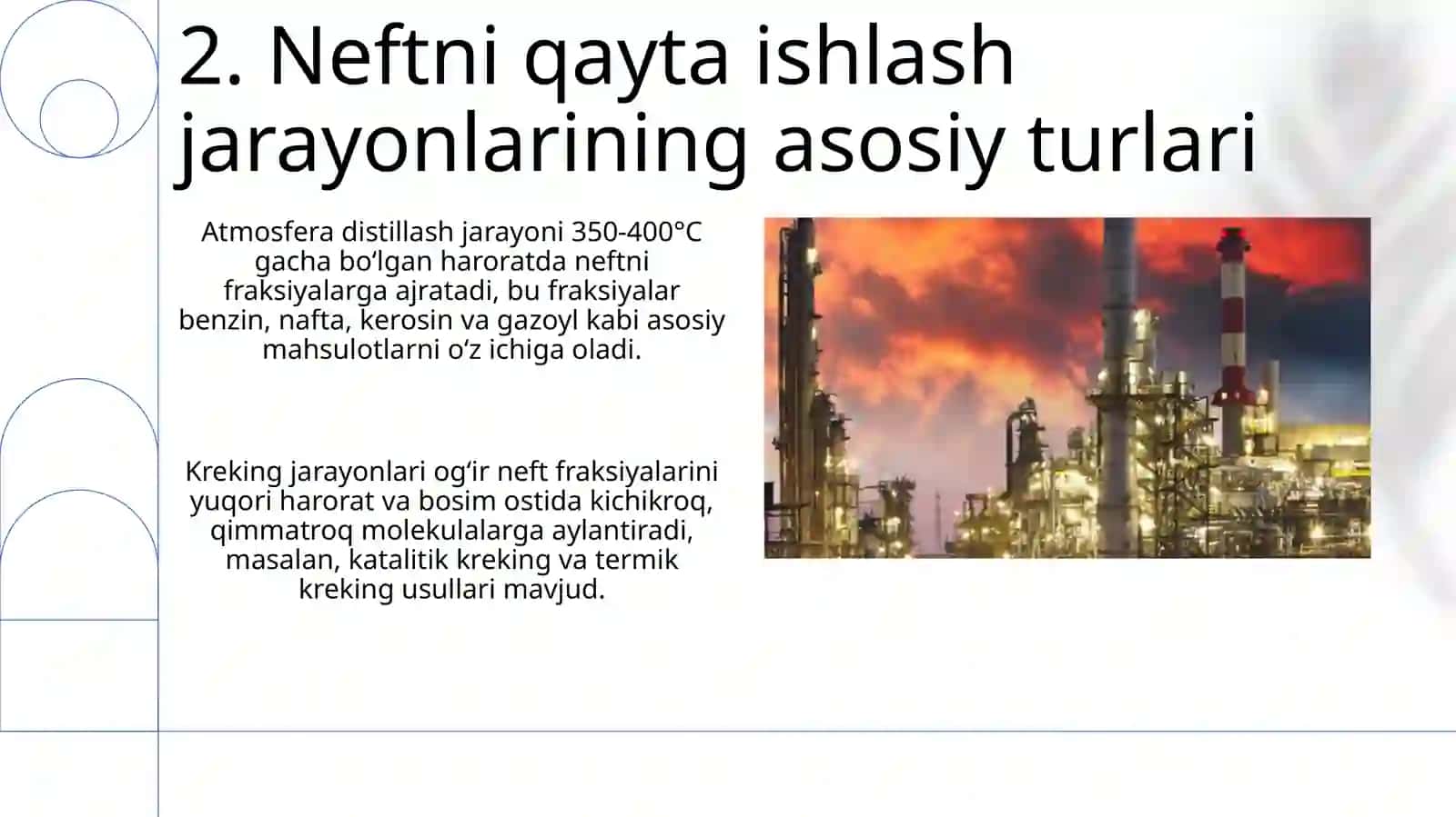 Neftni qayta ishlash texnologiyasi jarayonlarining material balansini tuzish 4