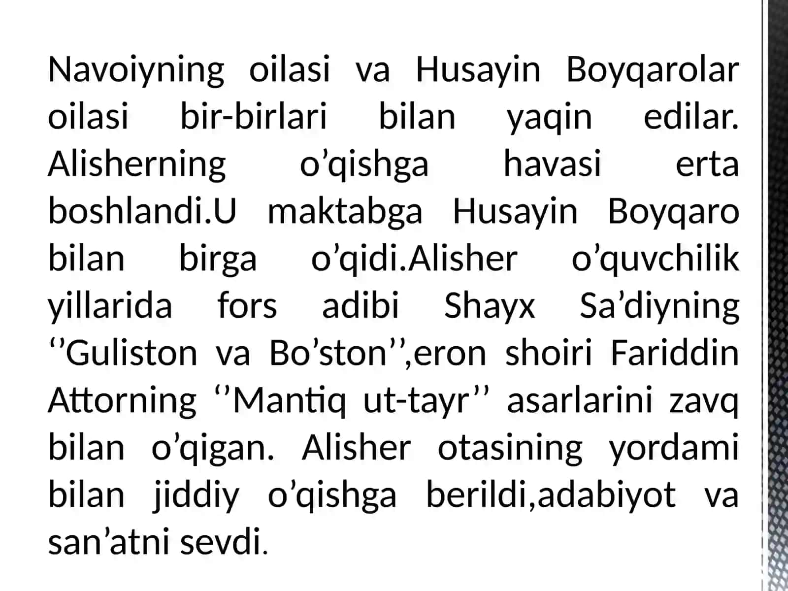 Alisher Navoiy ta’lim tarbiya haqida 4